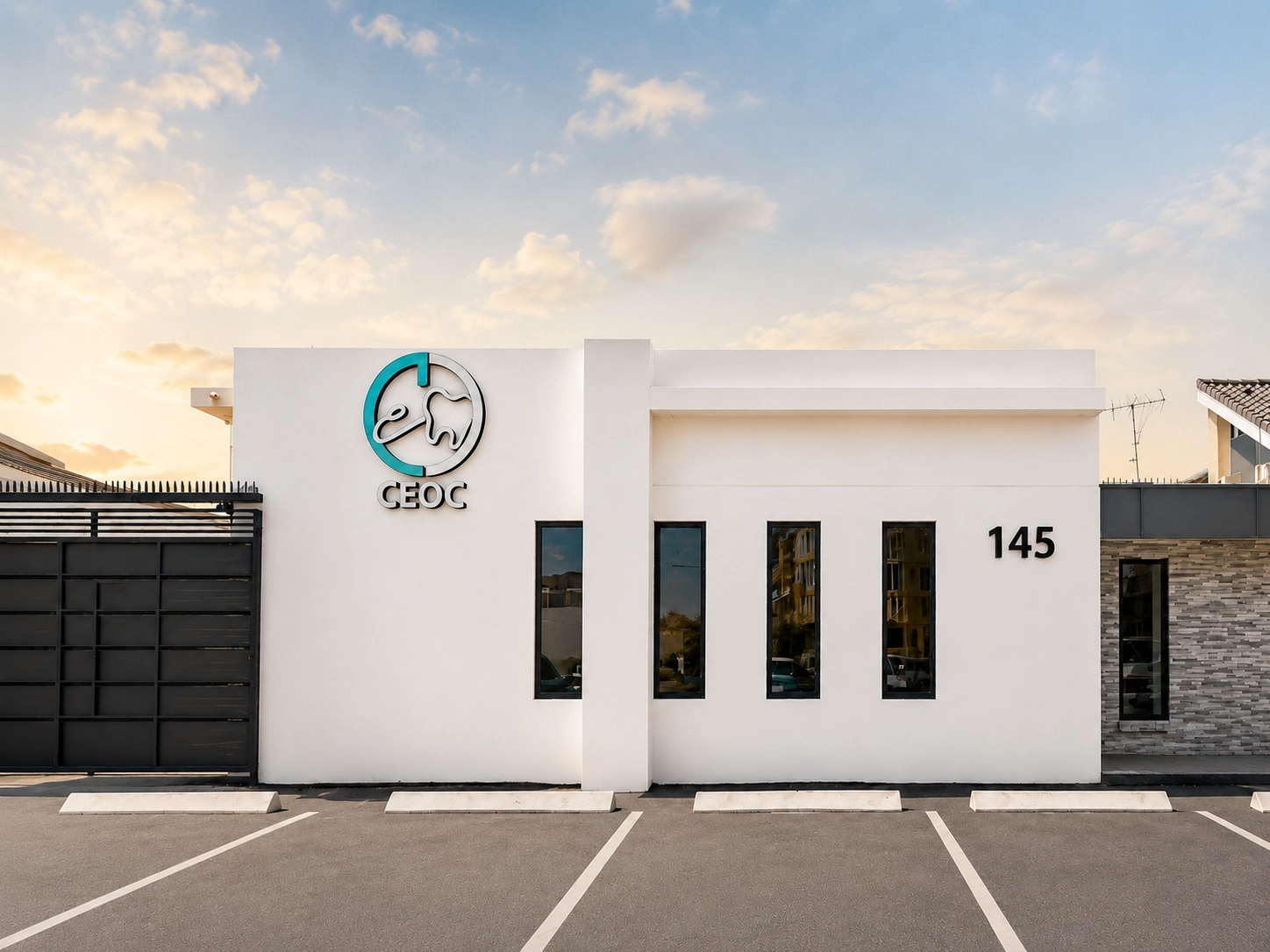 Fachada del consultorio CEOC Curaçao en Willemstad